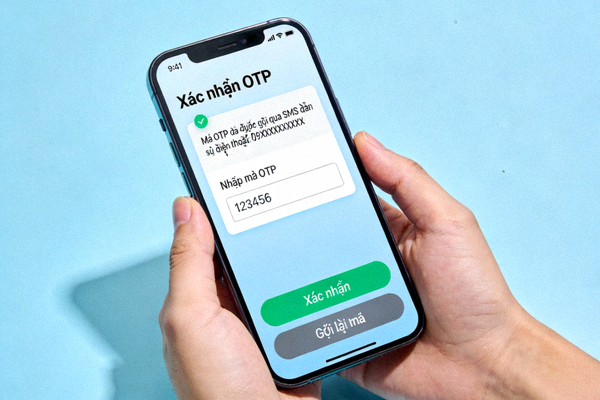Màn hình xác nhận OTP qua SMS khi hoàn tất đăng ký tài khoản M88