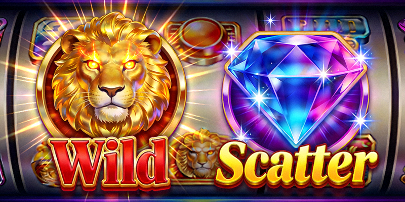 Minh họa các biểu tượng đặc biệt Wild và Scatter trong slot game M88