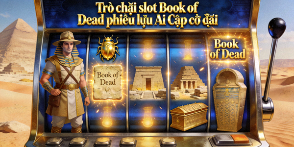 Trò chơi slot Book of Dead phiêu lưu Ai Cập cổ đại