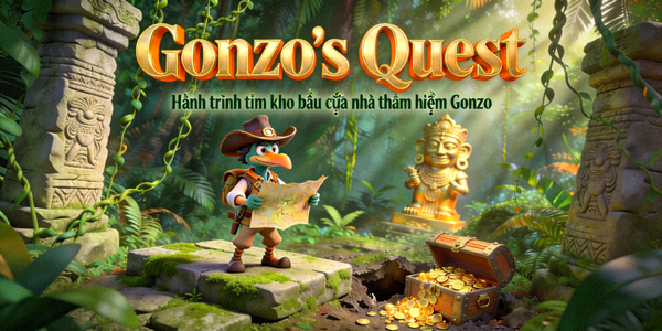Trò chơi slot Gonzo's Quest hành trình tìm kho báu của nhà thám hiểm Gonzo